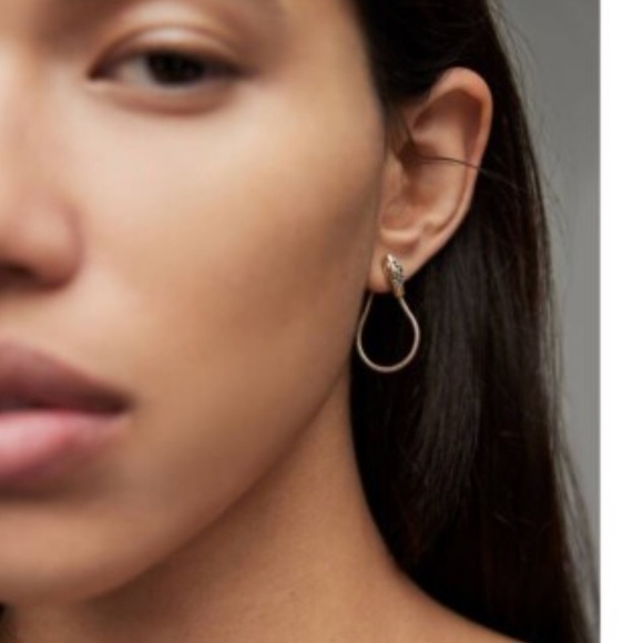 All Saints Earrings Pavé Snake Earrings - Picture 2 of 5